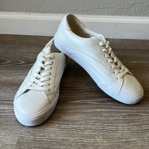 MADEWELL SIDEWALK Low Top Sneakers White Pale Parchment Color Size 9M